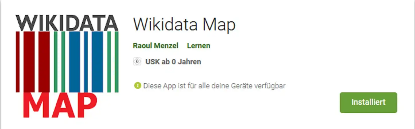 Wikidata Map Playstore Header
