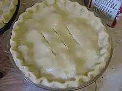 Vents cut in top crust