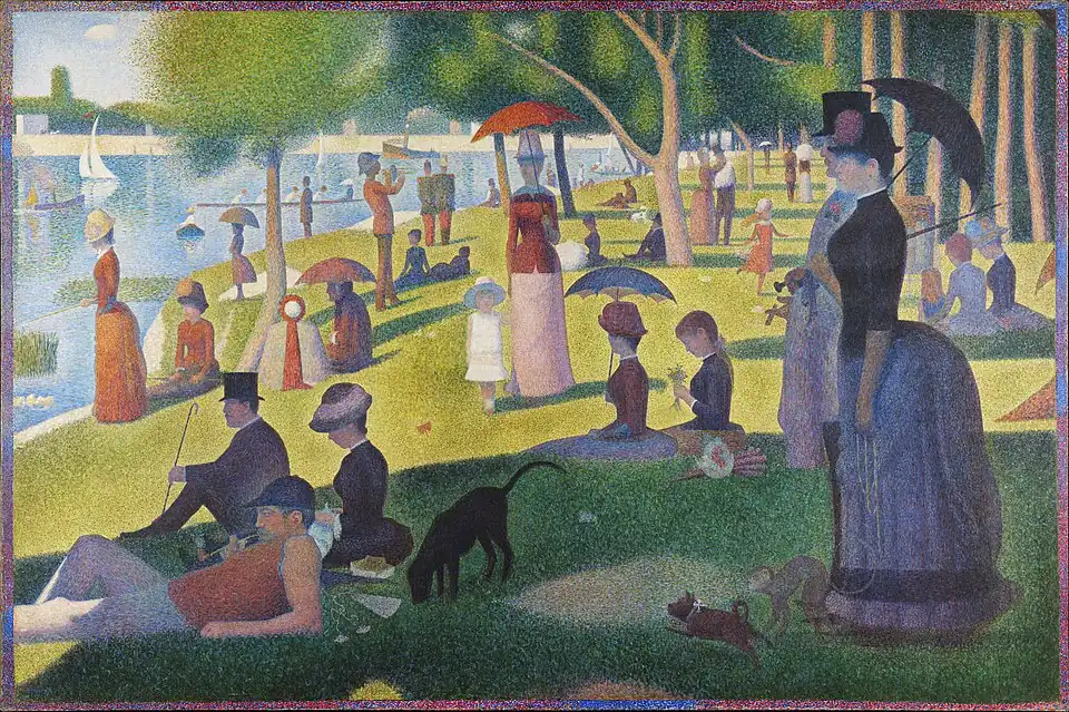 Calm painting A Sunday Afternoon on the Island of La Grande Jatte Georges Seurat
