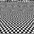 Aliased chessboard - image and c src code