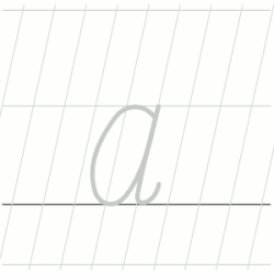Lower-case (small) letter a