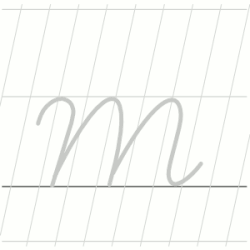Lower case (Small) letter m