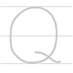 Upper-Case (Capital) letter Q