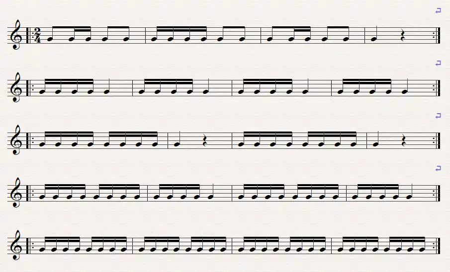 Articulation exercise for saxophone