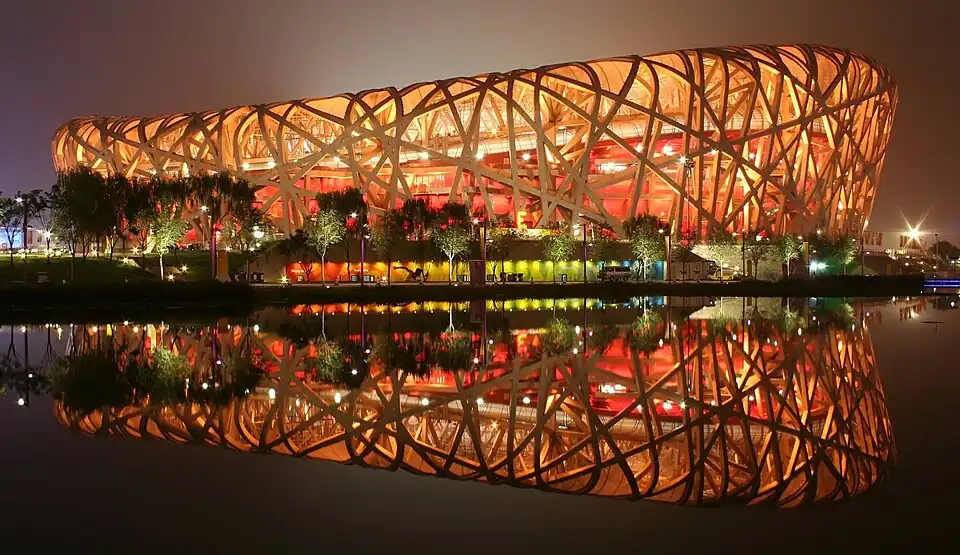 Beijing National Stadium Postmodern High-Tech architecture - 2008.