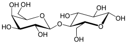 β-D-galactopyranosyl-(1→4)-D-glucose