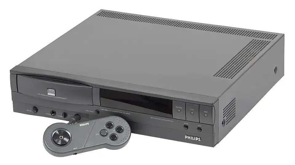 CDI 910 front with controller attached. The controller has its direction stick unscrewed.