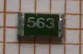 SMD resistor which the 3 digit code represents 56kΩ