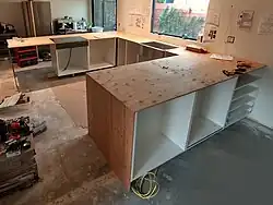 After the plywood installation