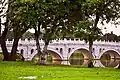 A Chinese garden in Singapore.