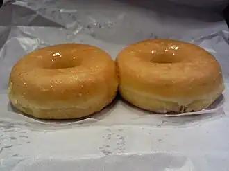 Donuts with a thin glaze