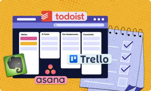 collage of task management software logos.