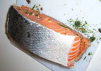 Place one piece on top of the other.