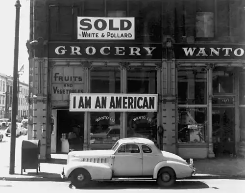 Many Japanese Americans were forced to close their businesses and go into internment.