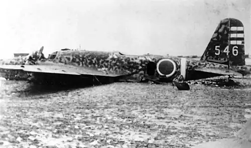 Japanese Ki-21 of Daisan Dokuritsu Hikotai at Yontan Airfield ,25 May 1945