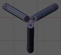 Setting up the tripod in  NUM7  view.