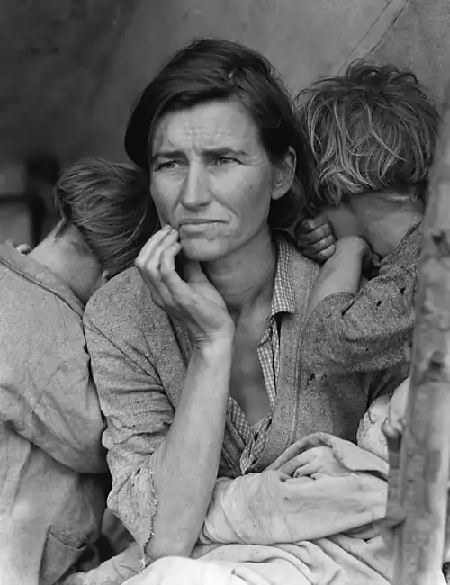 Migrant Mother by Dorothea Lange - 1936.