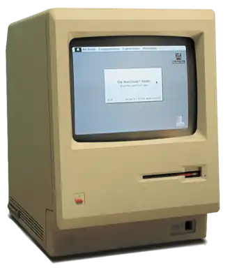 A Macintosh 128k running Finder 4.1