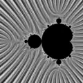 Mandelbrot set in gray, image and source code ( processing and c)