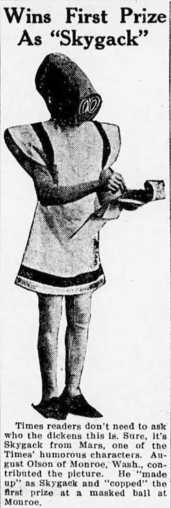 A Mister Skygak cosplay from 1912.