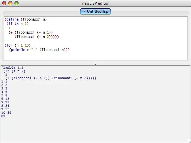 the newLISP-GS Editor