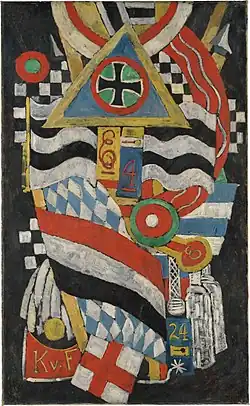 Portrait of a German Officer by Marsden Hartley - 1914. An example of American Modernism.