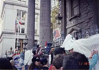 Sympathy display in November of 2001 in remembrance of the victims and those affected by their loss.