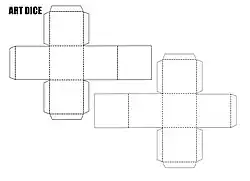 Small Art Dice template