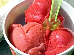 Cup of sorbet