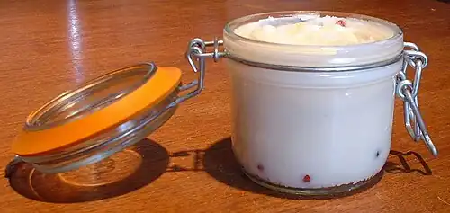 Solidified rendered fat