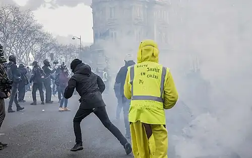 Yellow Vest protest in Paris February 9, 2019.